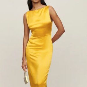 Zya Silk Dress (Turmeric)